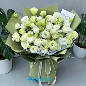 Beautiful bouquet in shades of green