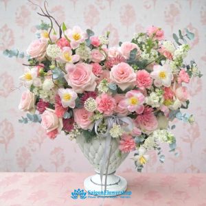 Birthday flower basket saigon