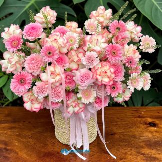 cheap flower basket delivery to saigon