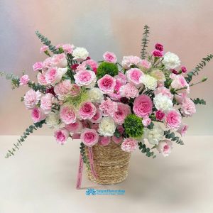 Flower basket delivery hcmc