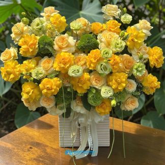 grand opening flower basket saigon