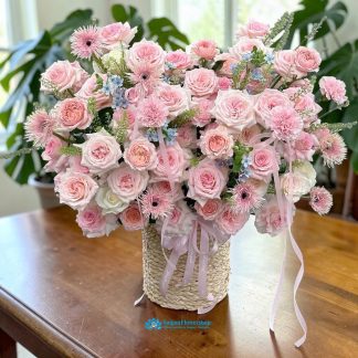 luxury flower basket saigon