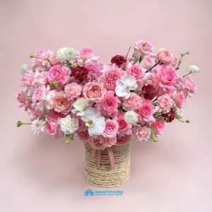 Online flower basket delivery saigon