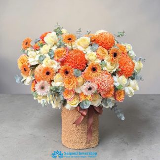 Send flower basket to saigon vietnam